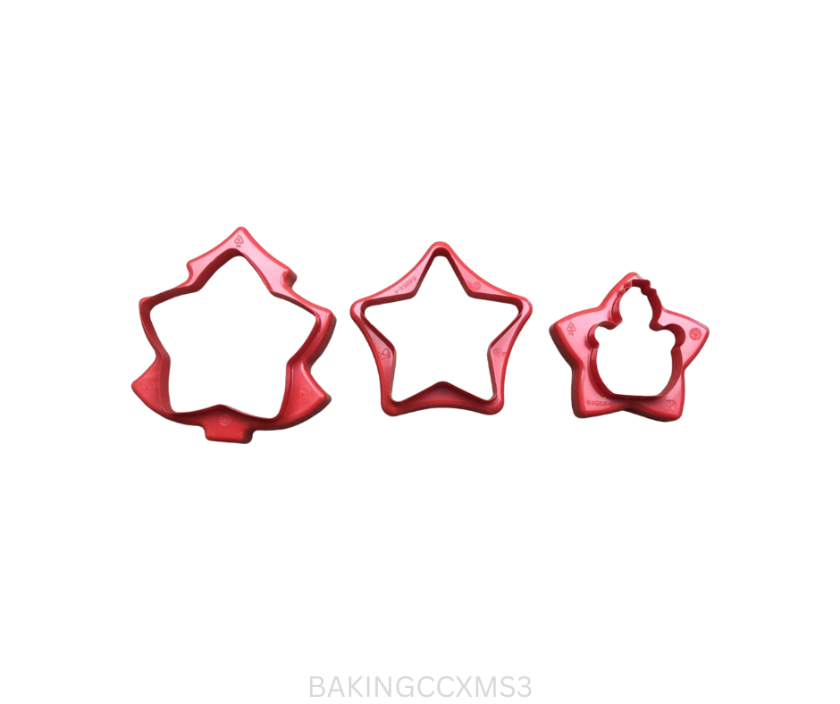Tupperware Cookie Cutters - Xmas - Set of 3