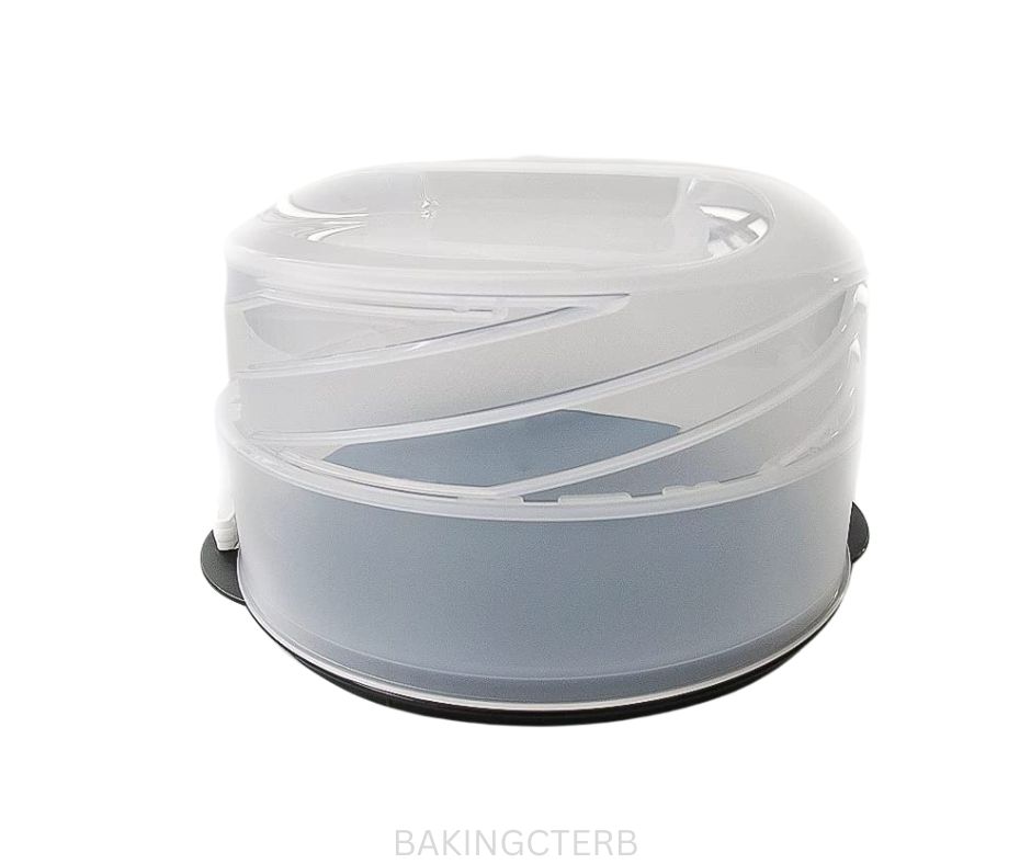 Tupperware Cake Taker - Expandable Round Black