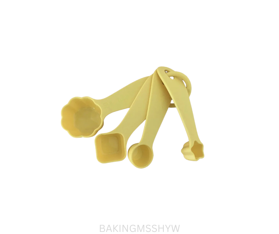 Tupperware Measuring Spoons - Shapes - Yellow