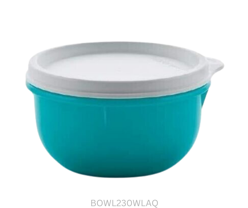 Tupperware Bowl 230ml with Lid - Aqua