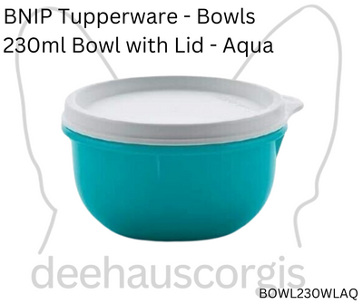 Bowl 230ml with Lid - Aqua