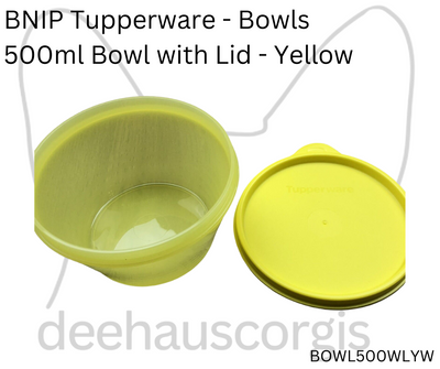 Bowl 500ml with Lid - Yellow