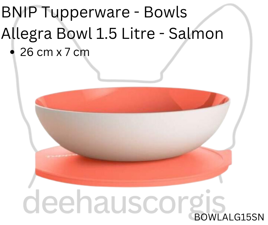 Allegra Bowl 1.5 Litre - Salmon