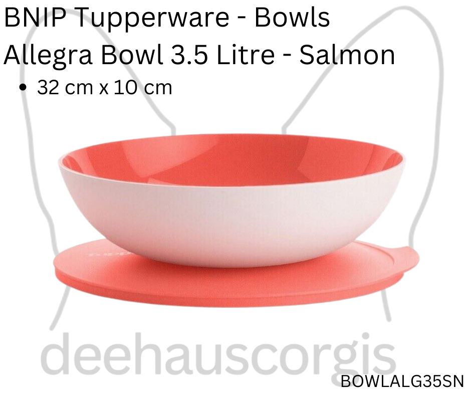 Allegra Bowl 3.5 Litre - Salmon