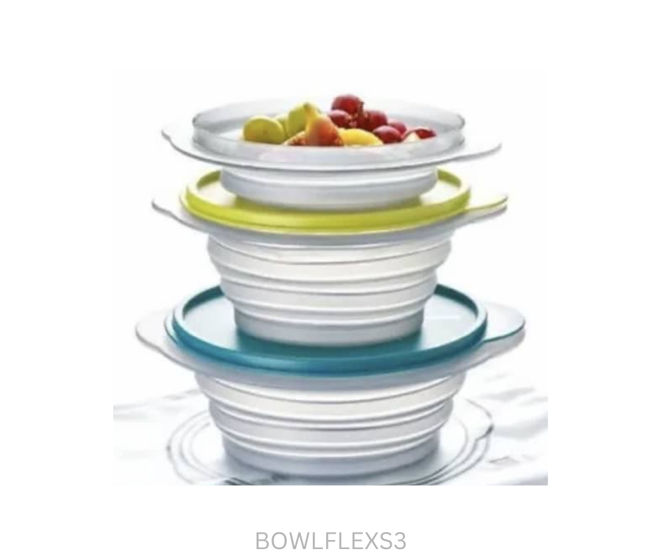 Tupperware Flex Bowls - Set of 3