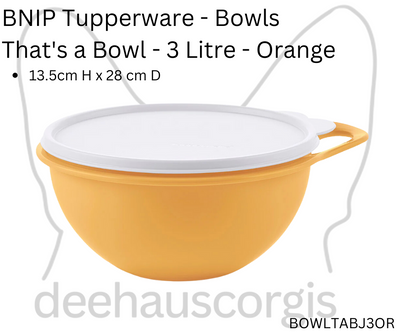 Thats a Bowl Junior - 3 Litre - Orange