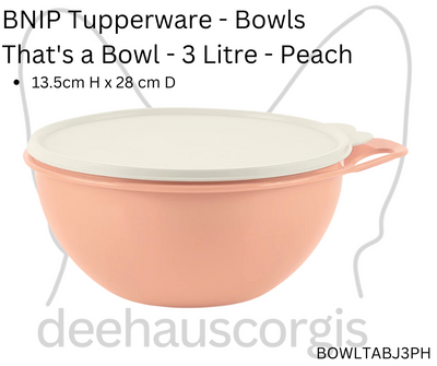 Thats a Bowl Junior - 3 Litre - Peach