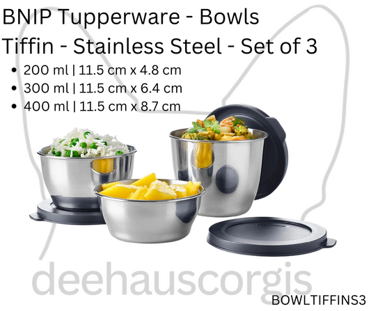 Tiffin Bowls - Set of 3