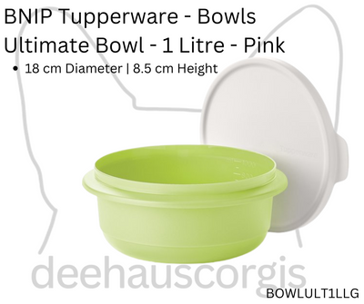 Bowl - Ultimate 1 Litre - Lime Green with White Seal