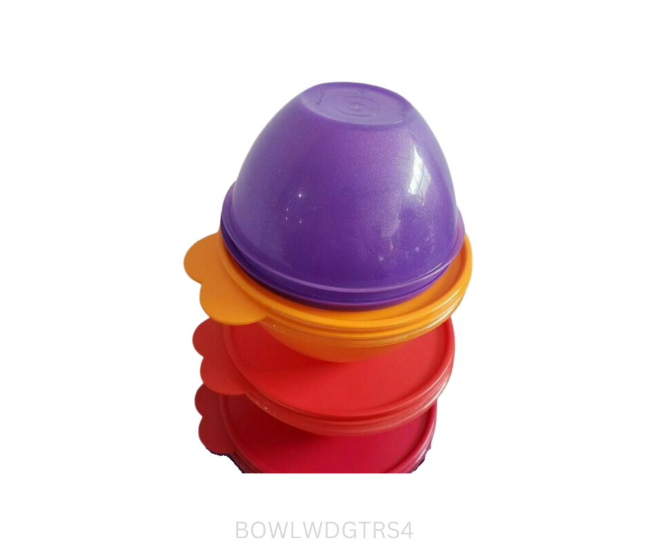 Tupperware Bowl - Wonderlier Glitter Bowls - Set of 4