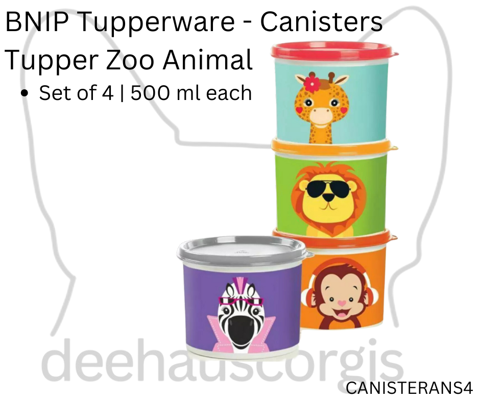Canister - Animals - Set of 4
