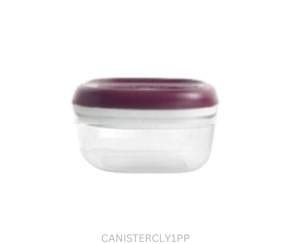 Tupperware Clarity Canister #1 - Purple