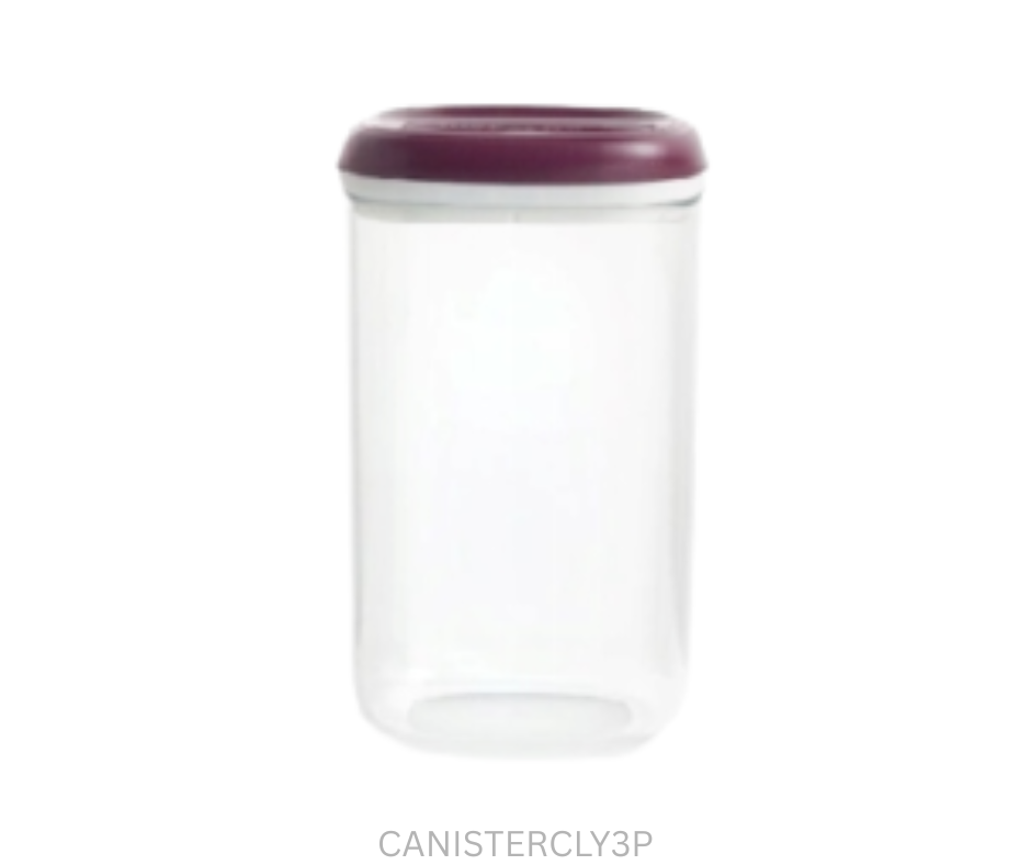  Tupperware Clarity Canister #3 - Purple