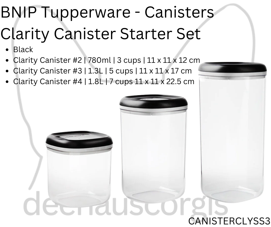 Clarity Canister #2, #3, #4 - Set of 3
