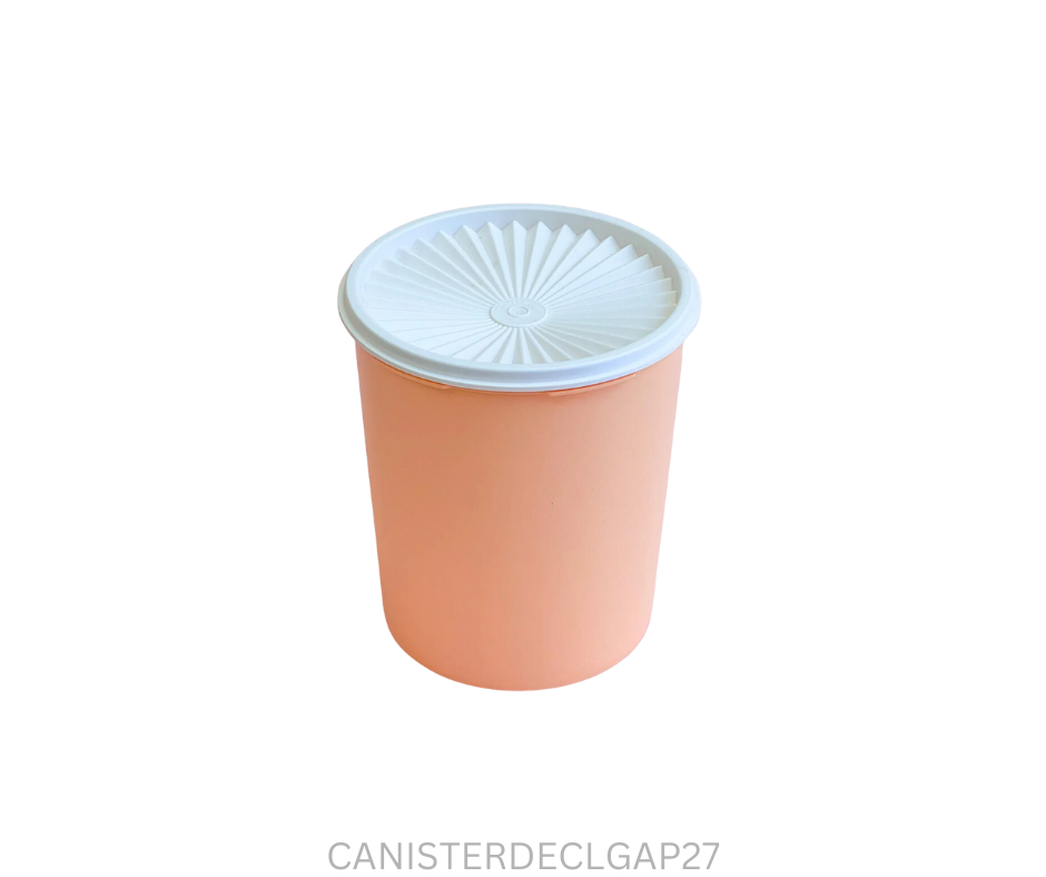 Tupperware Canister - Decorator Large Apricot - 2.7 Litre