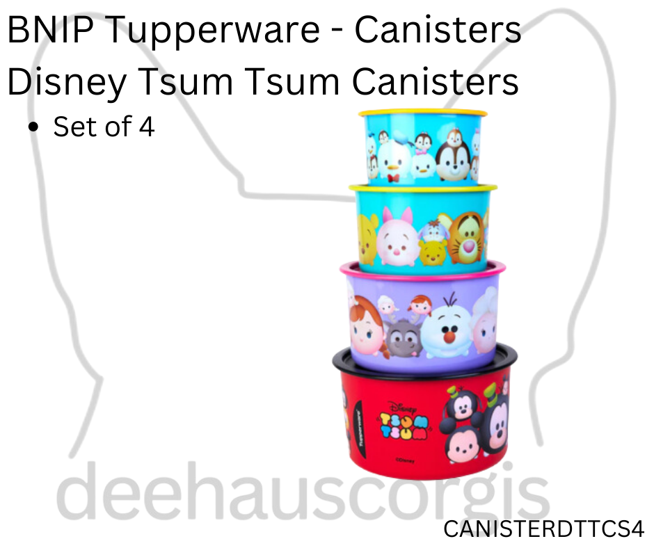 Disney - Tsum Tsum Canisters - Set of 4