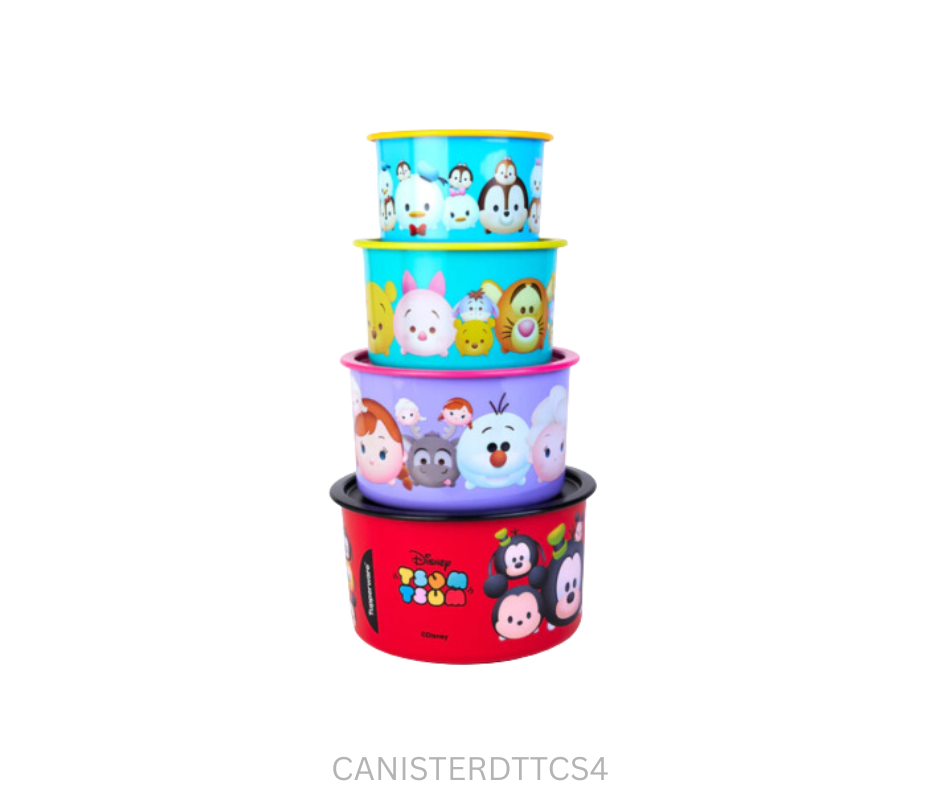Tupperware Disney - Tsum Tsum Canisters - Set of 4