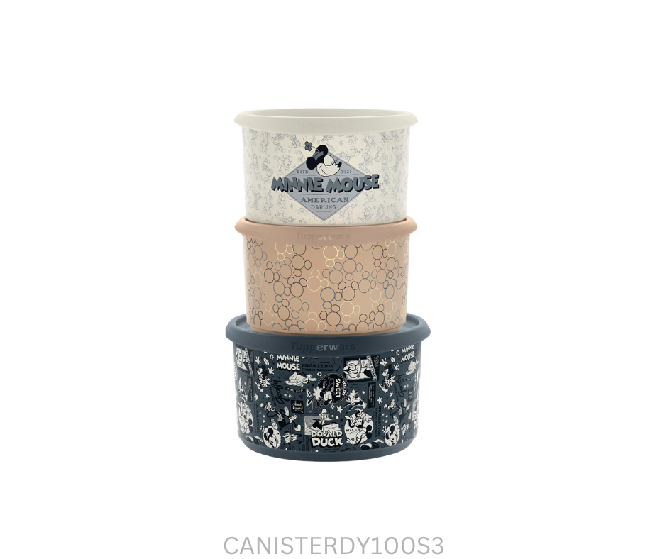 Tupperware Canister - Disney 100 Years - Set of 3