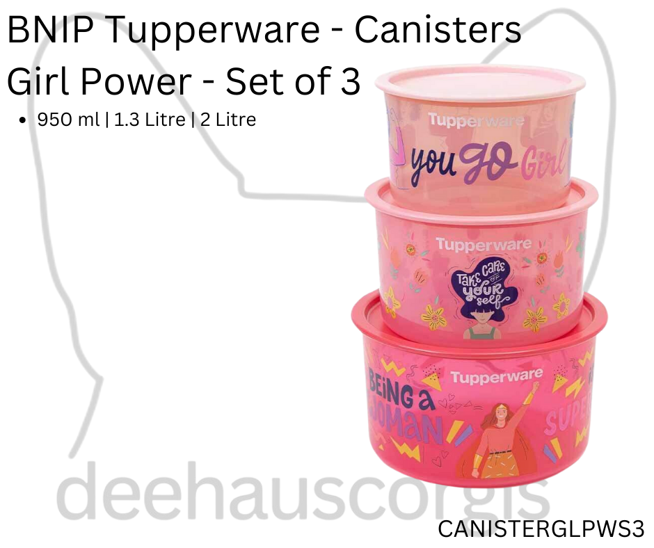 Canister - Girl Power - Set of 3