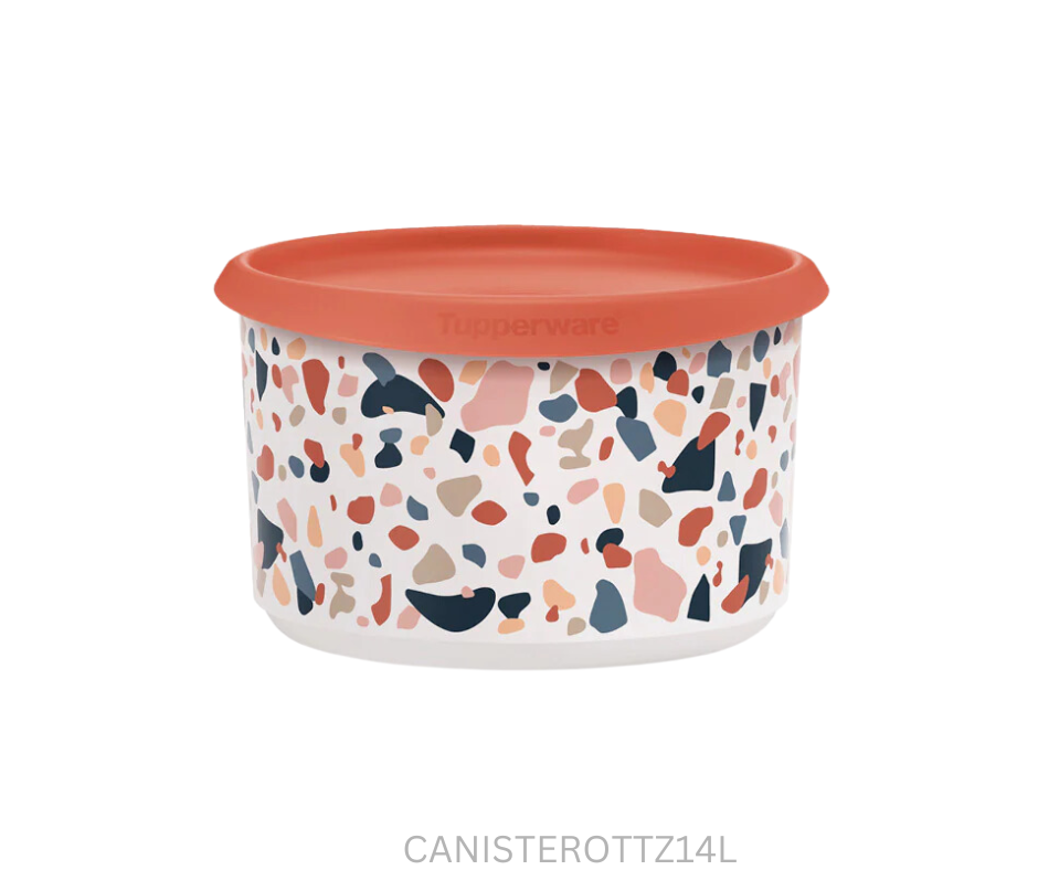 Tupperware Canister - One Touch Terrazzo - 1.4 Litre