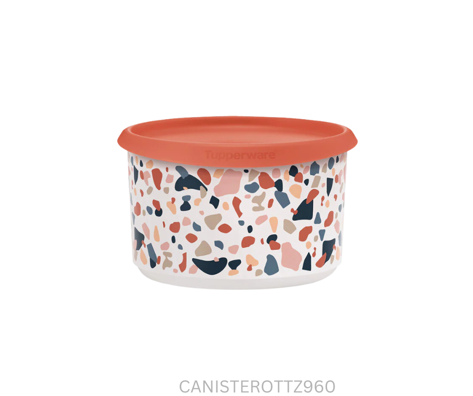 Tupperware Canister - One Touch Terrazzo - 960 ml