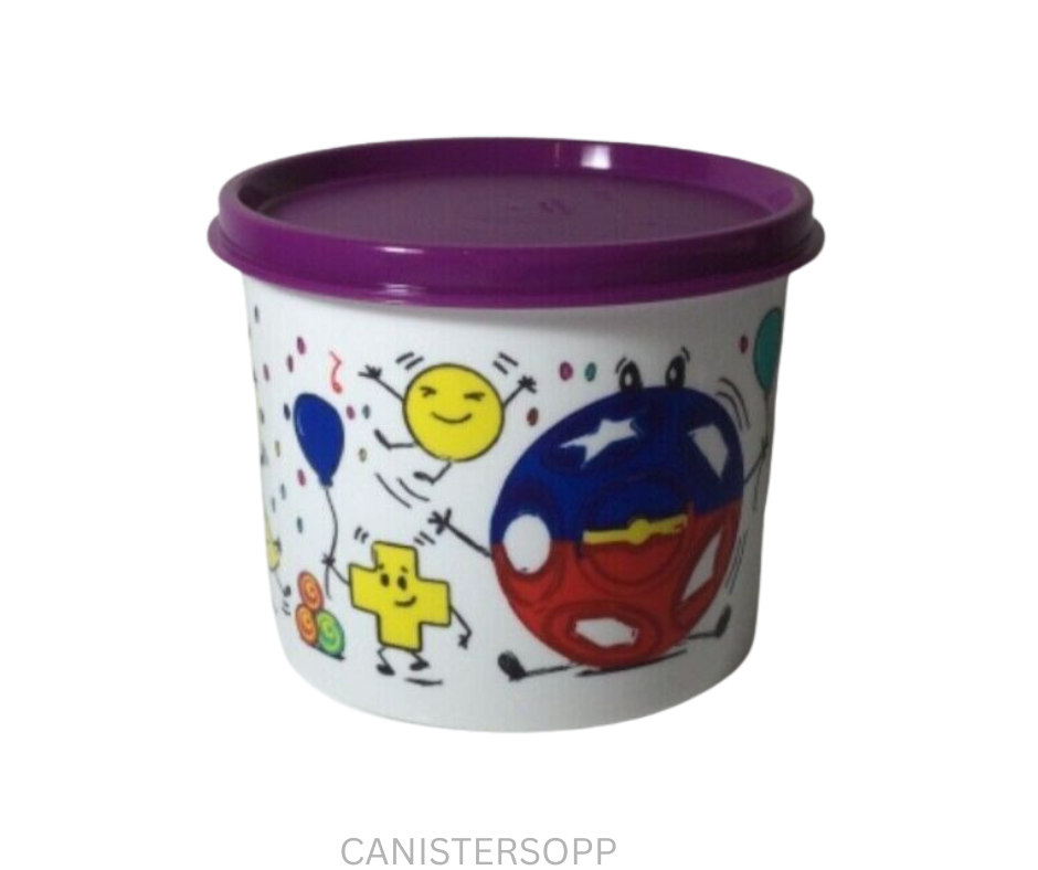 Tupperware Canister - Shape-O - Purple