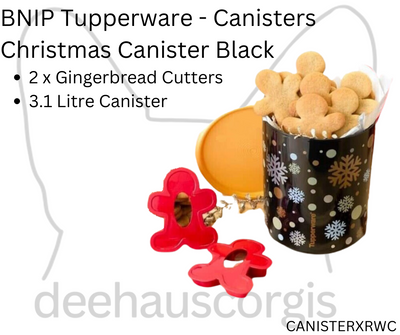 Canister - Xmas Round with Cutters