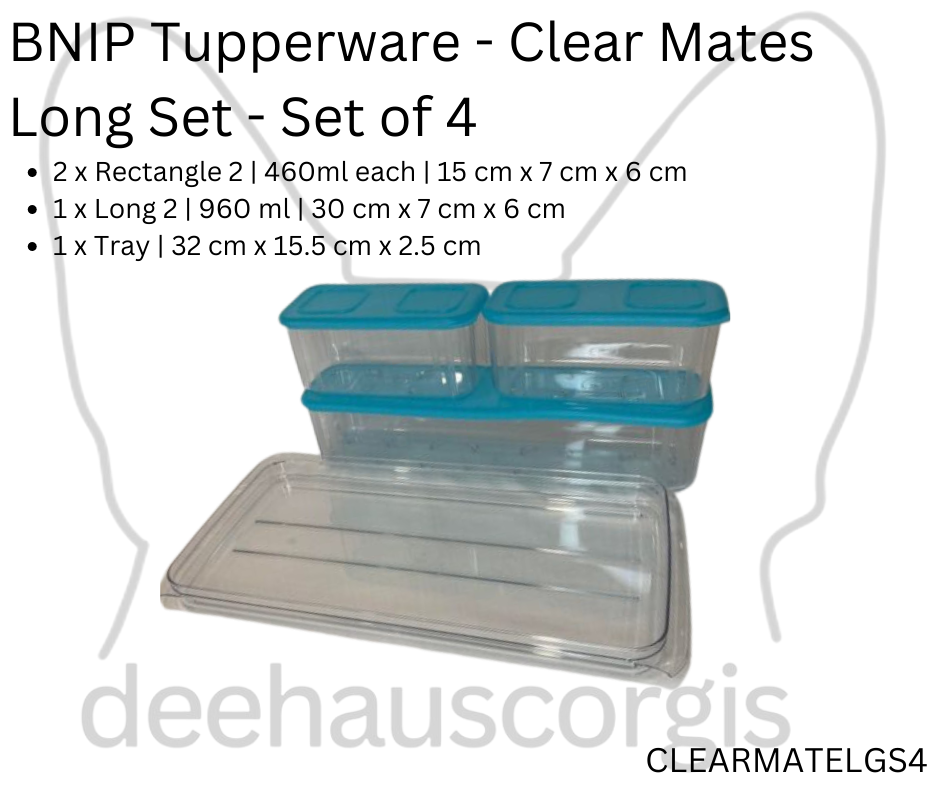 Clear Mates Long Set - Set of 4