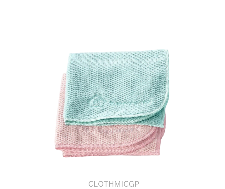 Tupperware Cloth - Microfibre - Green Pink - Set of 2