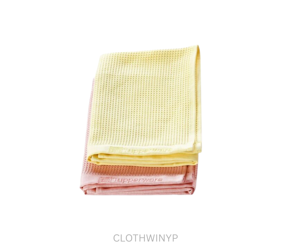Tupperware Cloth - Window - Yellow Pink