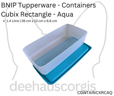 Container - Cubix Rectangle 1.4 Litre - Aqua