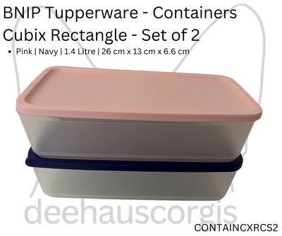 Container - Cubix Rectangle - Set of 2