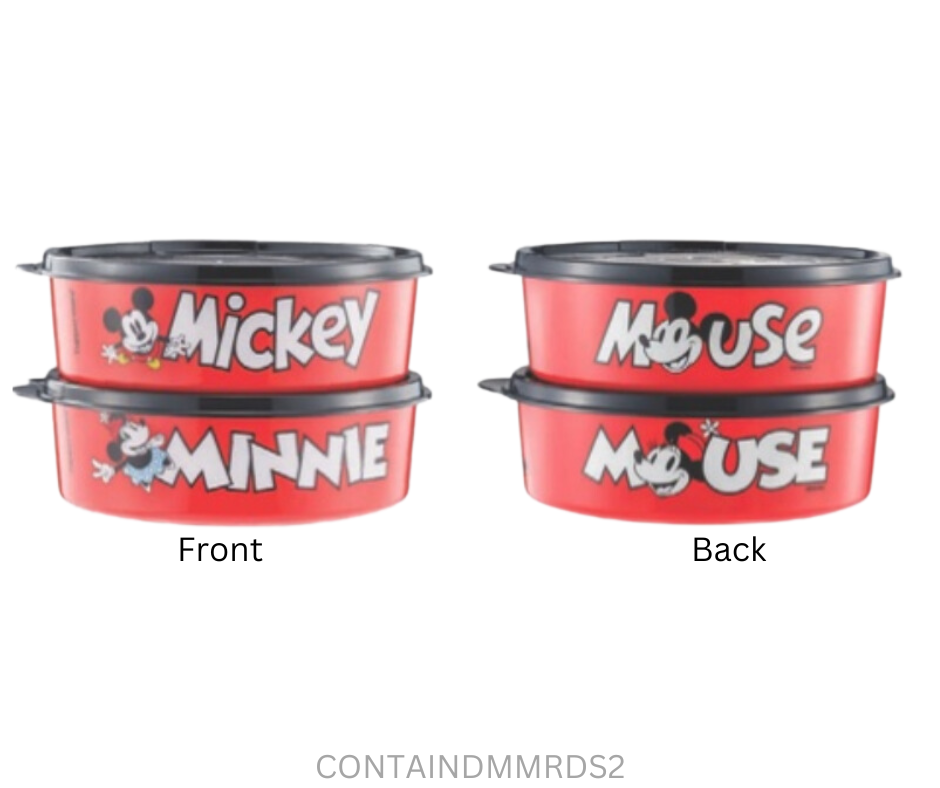 Tupperware Disney - Mickey Minnie Round - Set of 2