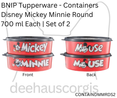 Disney - Mickey Minnie Round - Set of 2