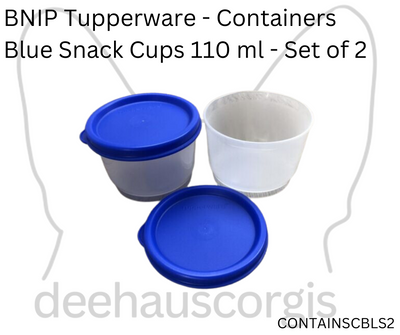 Snack Cups 110ml - Blue - Set of 2
