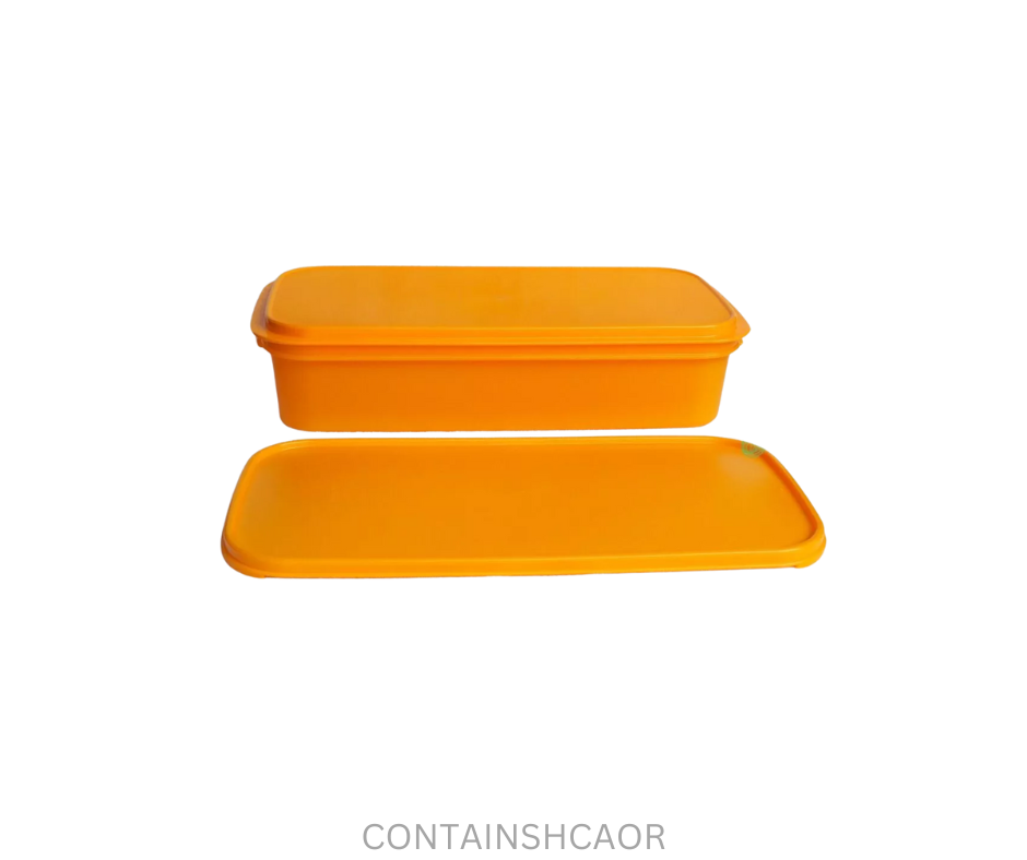 Tupperware Container - Shallow Carry All - Orange