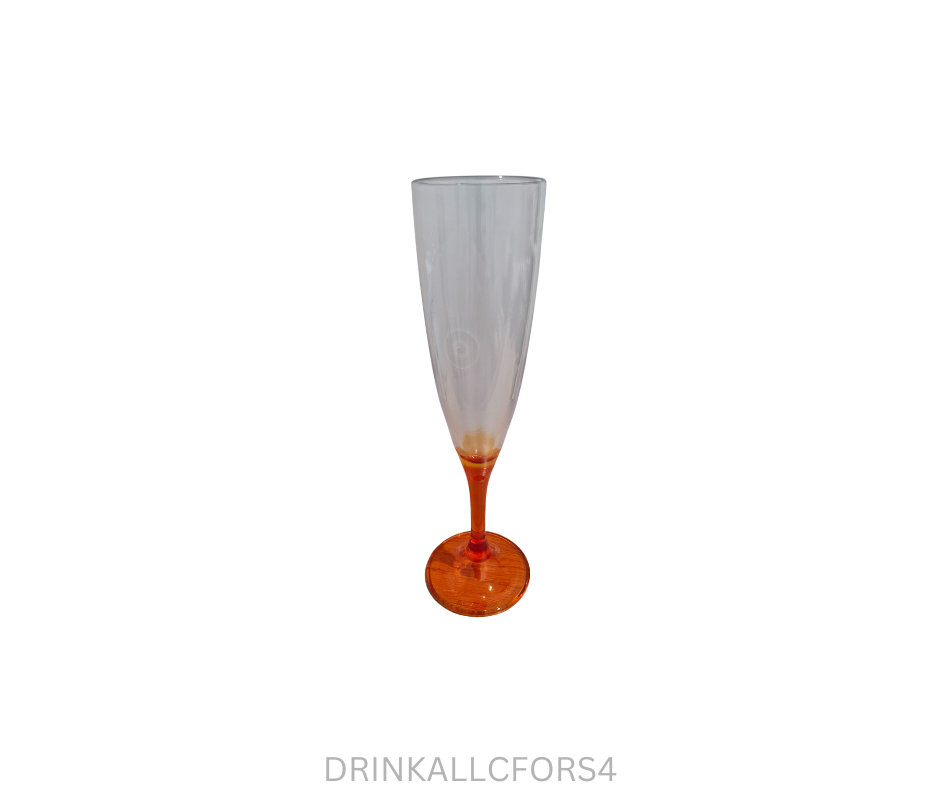 Tupperware Allegra Champagne Flutes - Set of 4 - Orange