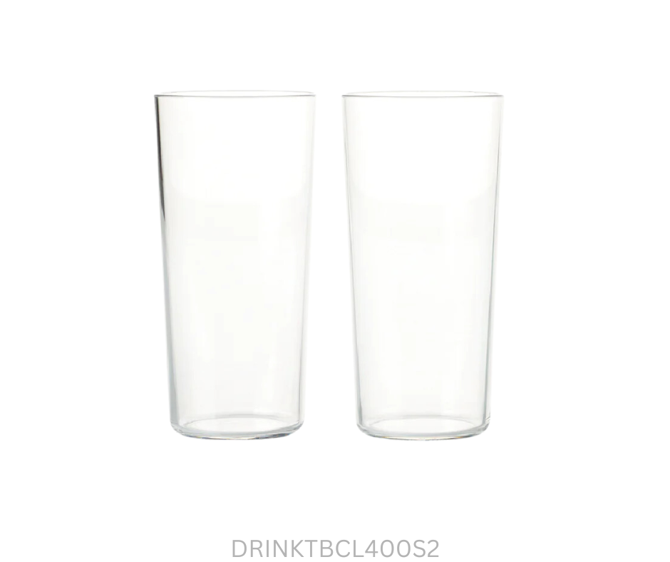 Tupperware Tumblers - Clear 400ml - Set of 2