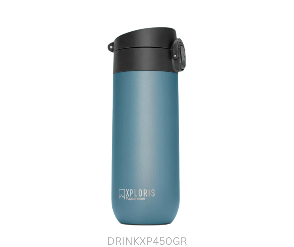 Tupperware Xploris Thermal Flask - 450ml - Green