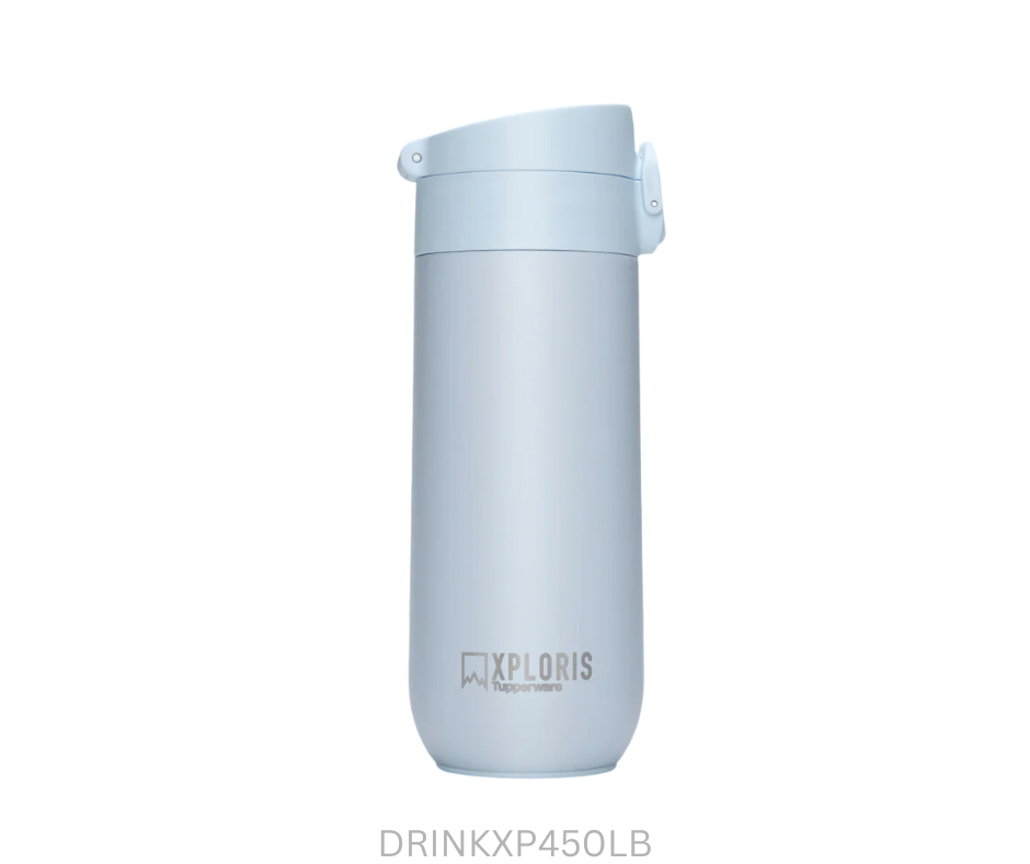 Tupperware Xploris Thermal Flask - 450ml - Pale Blue