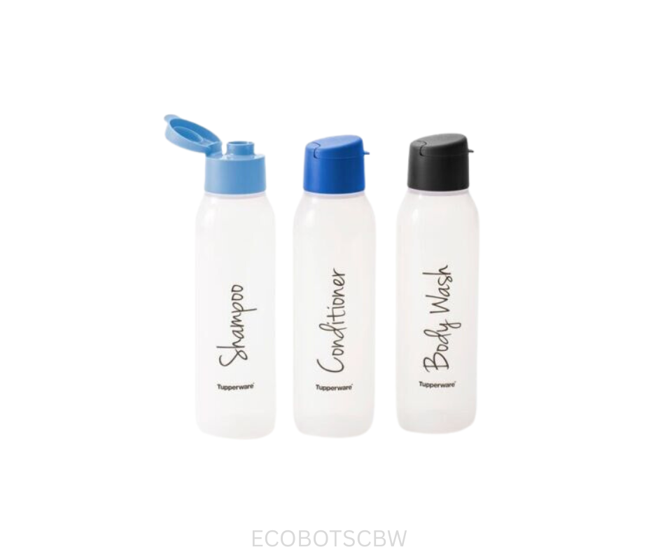 Tupperware Bottles - Shampoo Conditioner Body Wash