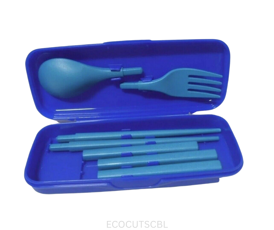 Tupperware Cutlery Set - Chopsticks Blue