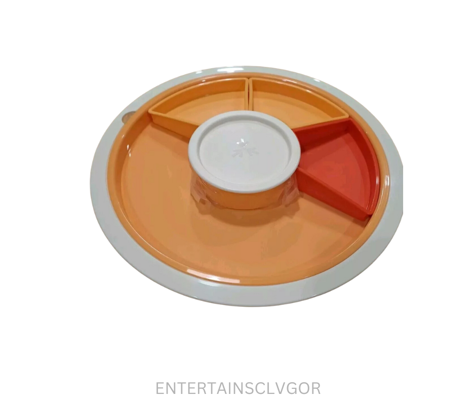 Tupperware Serving Centre Vintage - Orange