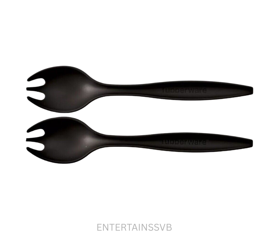 Tupperware Allegra Salad Servers - Black