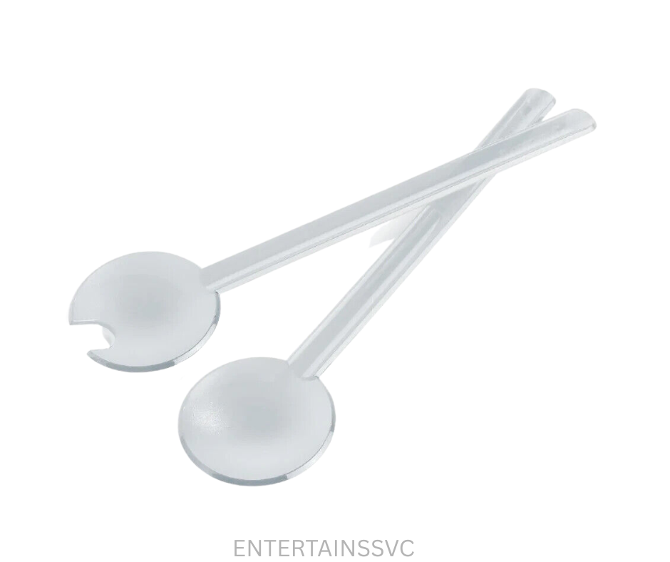 Tupperware Eleganzia Salad Tongs - Clear