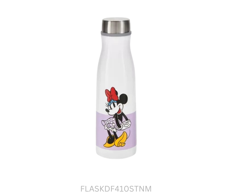 Tupperware Drink Flask - 410ml Screw Top - Minnie Mouse