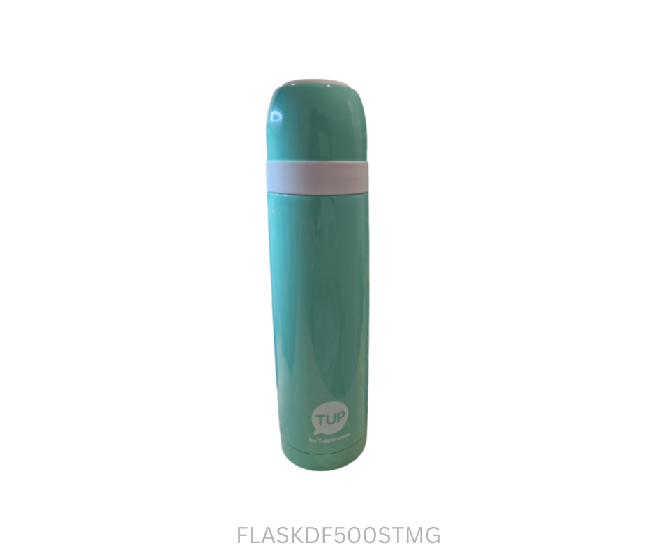 Tupperware Drink Flask - 500ml Screw Top - Mint Green