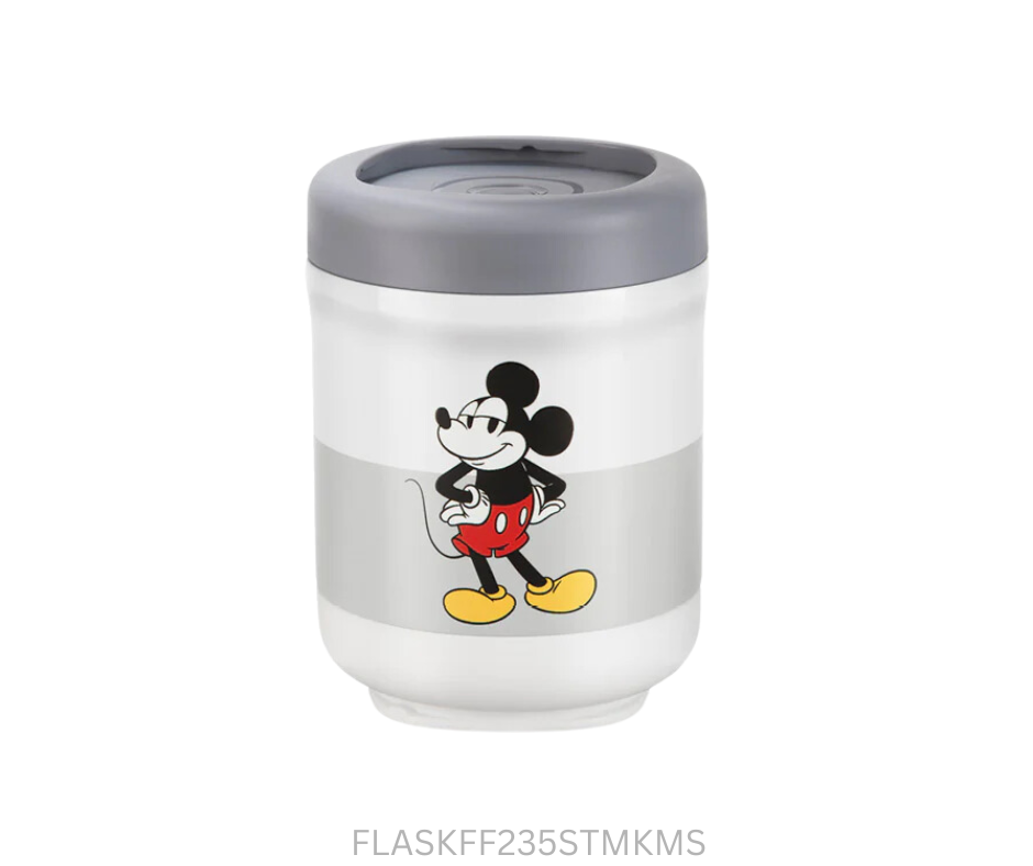 Tupperware Food Flask - 235ml Screw Top - Mickey Mouse