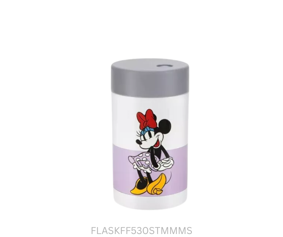 Tupperware Food Flask - 530ml Screw Top - Minnie Mouse