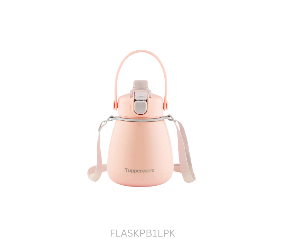 Tupperware Potbelly Flask - Insulated 1 Litre - Pink